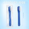 Qinyoung 50 Pcs Denture Brush Individually Dual Headed Firm Hard Bristle Toothbrush Denture Cleaner Brush for Cleaning Dentures, Retainers, False Teeth, Braces view 2