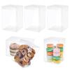 BENECREAT 10pcs Clear Favor Box 4x4x6 Inches Plastic Gift Packing Box for Candy Choclate and Dessert, Baby Shower Party Treats, Valentine Festival Gift Packaging view 1