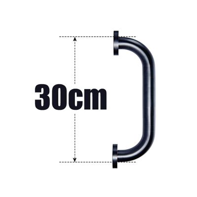 12 Inch Bathtub Grab Bar Brass Material Black Antique Bathroom Grab Bar for Kitchen Or Bath Hanging Towel Rod Towel Hold (Color : Black, Size : 12 inch)