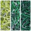 TANMWZK Crinkle Cut Paper Shred Filler 2 LB Gift Wrapping & Gift Basket Filler for Christmas,Halloween & Wedding Decorations,Easter Basket Grass Filler,Crafting Activities (Dark green and Silver) view 2