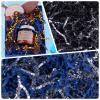TANMWZK Crinkle Cut Paper Shred Filler 2 LB Gift Wrapping & Gift Basket Filler for Christmas,Halloween & Wedding Decorations,Easter Basket Grass Filler,Crafting Activities (Royal Blue and Silver) view 3