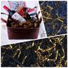 TANMWZK Crinkle Cut Paper Shred Filler 2 LB Gift Wrapping & Gift Basket Filler for Christmas,Halloween & Wedding Decorations,Easter Basket Grass Filler,Crafting Activities (Light green and gold) view 3