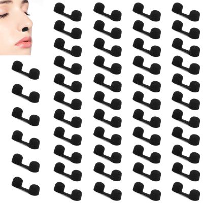50 Pcs Nose Filters Disposable Nasal Filters Nose Filters for Dust Nose Plug Filter Softness Sponge Nose Dust Filter Nostril Filters for Tanning Dust Nose Protection for Outdoor Black