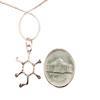 Glucose Molecule Necklace Diabetic Reminder Charm Pendant Biology 18"(46cm) chain charm Fast Free Supply view 3