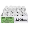 Aluf Plastics 20-30 Gallon Trash Bags Source Reduction Series Value High Density 13 Micron Gauge - Intended for Home, Office, Bathroom, Paper, Styrofoam (Pack of 2000) view 1