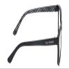 Calabria IM 31267 Blue Light Filter Reading Glasses +4.00 Black White Polka Dot Women Trendy Chic Readers Fashion Eyeglasses view 3