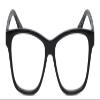 Calabria IM 31267 Blue Light Filter Reading Glasses +0.50 Black White Polka Dot Women Trendy Chic Readers Fashion Eyeglasses view 2