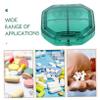 Weekly Portable Travel Medicine Organizer 6-Grid Medicine Case Lid Compact Lightweight for Home view 2