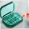 Weekly Portable Travel Medicine Organizer 6-Grid Medicine Case Lid Compact Lightweight for Home view 3