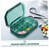 Weekly Portable Travel Medicine Organizer 6-Grid Medicine Case Lid Compact Lightweight for Home view 4
