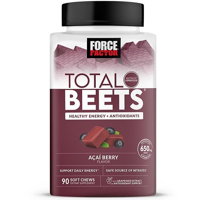 EVSEMO Total Beets, Beet Root Superfood Soft Chews, Acai Berry (90 ct.)