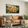 JDQBHOME Canvas Wall Art for Living Room Bedroom Shrimps tacos salsa vegetables and avocado Mexican food Big Large Wall Art Decor Framed Painting Wall Pictures Prints Artwork Office view 2