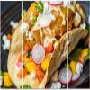 3 Piece Wall Art Framed Large Big Canvas Wall Art Decor For Living Room Bedroom Kitchen Office Fish taco salsa salad feta cheese sriracha sauce a crispy taco shell Paintings Artwork Pictures Prints view 1