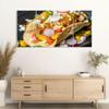 3 Piece Wall Art Framed Large Big Canvas Wall Art Decor For Living Room Bedroom Kitchen Office Fish taco salsa salad feta cheese sriracha sauce a crispy taco shell Paintings Artwork Pictures Prints view 4