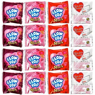 Fun Express Red Charms Mini Pops Valentine Exchange - 8.5 oz (30 Pc) - Perfect for Sharing & Celebrating Love