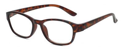 Calabria IM 31276 Reading Glasses +3.00 Crystal Tortoise Havana Brown Women Designer Trendy Reader Fashion Modern Eyeglasses