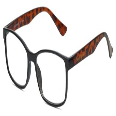 Calabria IM 31275 Reading Glasses +3.75 Black Tortoise Havana Women Designer Trendy Reader Stylish Fashion Modern Eyeglasses