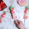 2025 Valentine's Marshmallow Kabobs, Cute Love Shaped Candy Skewers for Classroom Parties, Pack of 3 view 4