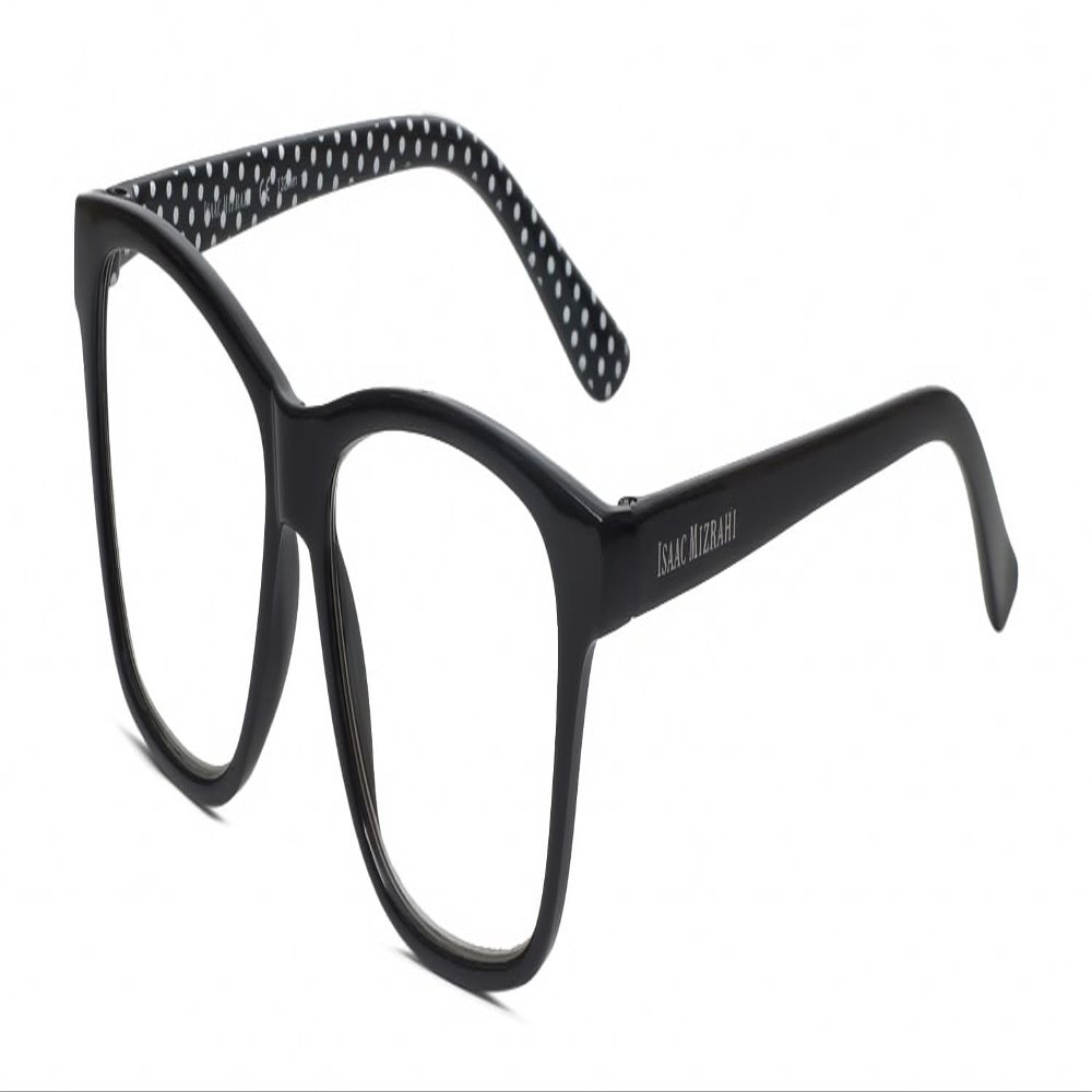 Calabria IM 31267 Blue Light Filter Reading Glasses +1.25 Black White Polka Dot Women Trendy Chic Readers Fashion Eyeglasses