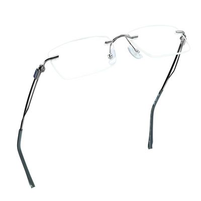 LifeArt Blue Light Blocking Glasses, Computer Reading Glasses, Anti Blue Rays, Reduce Eyestrain, Stylish for Men and Women(Grey,+4.00 Magnification)