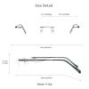 LifeArt Blue Light Blocking Glasses, Computer Reading Glasses, Anti Blue Rays, Reduce Eyestrain, Stylish for Men and Women(Grey,+4.00 Magnification) view 4