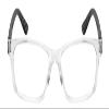 Calabria IM 31268 Blue Light Glasses +3.50 Crystal Clear Black White Polka Dot Women Designer Trendy Chic Readers Eyeglasses view 2