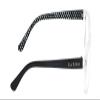 Calabria IM 31268 Blue Light Glasses +3.50 Crystal Clear Black White Polka Dot Women Designer Trendy Chic Readers Eyeglasses view 3