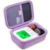 BOVKE Carrying Case for iHealth Track Smart Upper Arm Blood Pressure Monitor, iHealth Bluetooth Blood Pressure Machine Case, Purple view 1