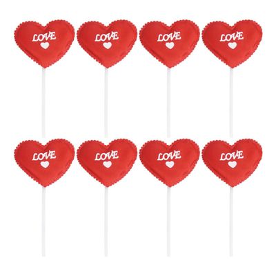 SAFIGLE 24pcs Love Cake Toer Wedding Cake Picks Heart-shape Cake Decorations for Party Cupcake Topper Dessert Topper Set