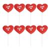 SAFIGLE 24pcs Love Cake Toer Wedding Cake Picks Heart-shape Cake Decorations for Party Cupcake Topper Dessert Topper Set view 1