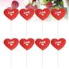 SAFIGLE 24pcs Love Cake Toer Wedding Cake Picks Heart-shape Cake Decorations for Party Cupcake Topper Dessert Topper Set view 3