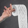 SEWOART Musical Notes Toilet Paper Roll Soft Gentle Tissue with Creative Music Notes Pattern for Bathroom Decor Gift for Music Lovers 3.93X3.93In view 3
