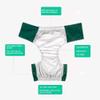 Cotton Adult Incontinence Washable Waterproof Urine Pants Elderly Urinary Leakage Underwear (Green,X-Large) view 2
