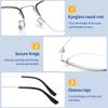 SooGree Progressive Multifocus Reading Glasses Half Frame Transition Presbyopic Eyewear Anti Eyestrain Computer Readers Metal Frame Spring Hinge No Line Eyeglasses view 4