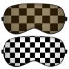BHAHB 2 PCS Sleep Eye Mask Silk Sleeping Soft with Elastic Strap Eye Sleep Shade Cover for Cute Aesthetic Unisex Women Girls for Airplane Travel Nap-Checker view 1