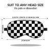 BHAHB 2 PCS Sleep Eye Mask Silk Sleeping Soft with Elastic Strap Eye Sleep Shade Cover for Cute Aesthetic Unisex Women Girls for Airplane Travel Nap-Checker view 2