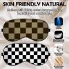 BHAHB 2 PCS Sleep Eye Mask Silk Sleeping Soft with Elastic Strap Eye Sleep Shade Cover for Cute Aesthetic Unisex Women Girls for Airplane Travel Nap-Checker view 3