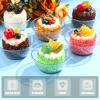 Yungyan 200 Pack Disposable Clear Plastic Bowls for Party Supplies 6oz Hard Plastic Salsa Dessert Ice Cream Candy Fruit Small Glitter Bowl for Wedding Baby Shower Birthday(Blue) view 2