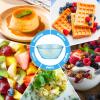 Yungyan 200 Pack Disposable Clear Plastic Bowls for Party Supplies 6oz Hard Plastic Salsa Dessert Ice Cream Candy Fruit Small Glitter Bowl for Wedding Baby Shower Birthday(Blue) view 4