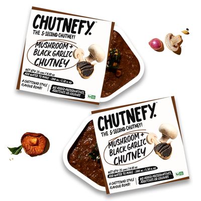 Chutnefy - Mushroom Chutney - 30gm | Delicious & Ready-to-Eat | 5-Second Instant Chutney | No Preservatives or Additives