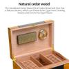 Cigar Humidor Cigar Humidor Multi-Layer Cedar Wooden Cigar Humidor Large Capacity Cigar Moisturizing Box Portable Travel Case Fit 150pc Portable Cigar Box view 3