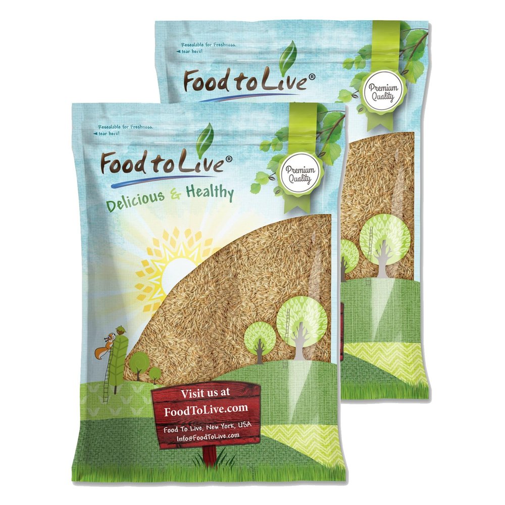 Food to Live Rye Berries, 20 Pounds Whole Grain Powerhouse for Bread, Sourdough, Porridge, and Granola. Rich in Fiber and Nutrients. Raw, Unprocessed, Vegan, Kosher, Seeds in Bulk