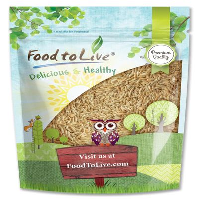 Food to Live Rye Berries, 5 Pounds Whole Grain Powerhouse for Bread, Sourdough, Porridge, and Granola. Rich in Fiber and Nutrients. Raw, Unprocessed, Vegan, Kosher, Seeds in Bulk