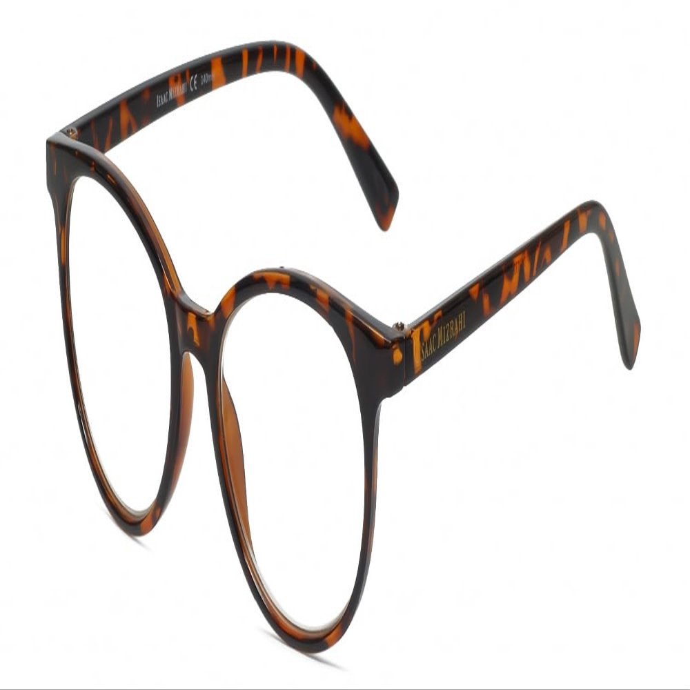 Calabria IM 31325 Reading Glasses +1.75 Crystal Tortoise Havana Brown Gold Women Trendy Chic Reader Stylish Fashion Eyeglass
