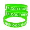 5 Medical Alert Blood Thinner Silicone Bracelet, Blood Thinner Bracelet (Adult Edition), 20.2x1.2x0.2cm/7.95"x0.47"x0.08", Silicone view 4