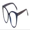 Calabria L 15559 Cat-Eye Reading Glasses +2.75 Navy Blue Pink Green Purple Women Trendy Chic Reader Stylish Fashion Eyeglass view 1