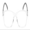 Calabria L 15558 Blue Light Filter Reading Glasses +1.75 Crystal Clear Pink Women Designer Trendy Readers Fashion Eyeglasses view 2