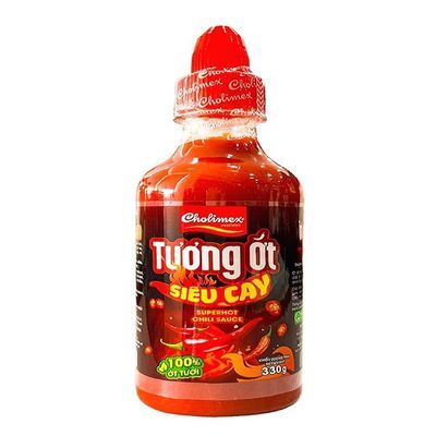 1 Pack - Cholimex Super Hot Chili Sauce Net Wt: 11.64 Oz. (330g)