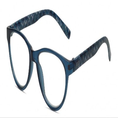 Calabria L 15579 Blue Light Filter Reading Glasses +0.00 Crystal Black White Women Designer Trendy Reader Fashion Eyeglasses