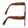 Calabria L 15581 Reading Glasses +4.50 Red Crystal Tortoise Havana Brown Women Trendy Chic Reader Stylish Fashion Eyeglasses view 3